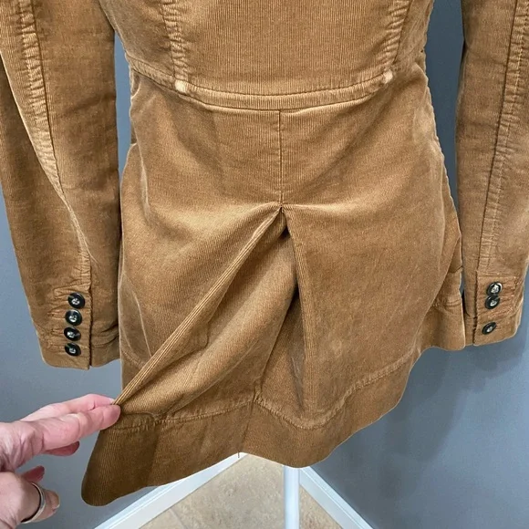 CABI Journey Tailored 3 Button Corduroy Jacket Caramel Brown Lagenlook Cabin XS - Picture 11 of 17